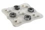 DKD Home Decor Juego de Mesa Tres en Raya de Mármol Natural 30x30x3 cm