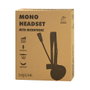 LogiLink HS0054 Auriculares Monoaurales con Micrófono Negro