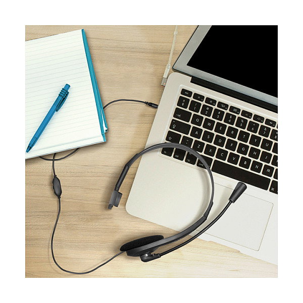 LogiLink HS0054 Auriculares Monoaurales con Micrófono Negro LogiLink HS0054 Auriculares Monoaurales con Micrófono Negro