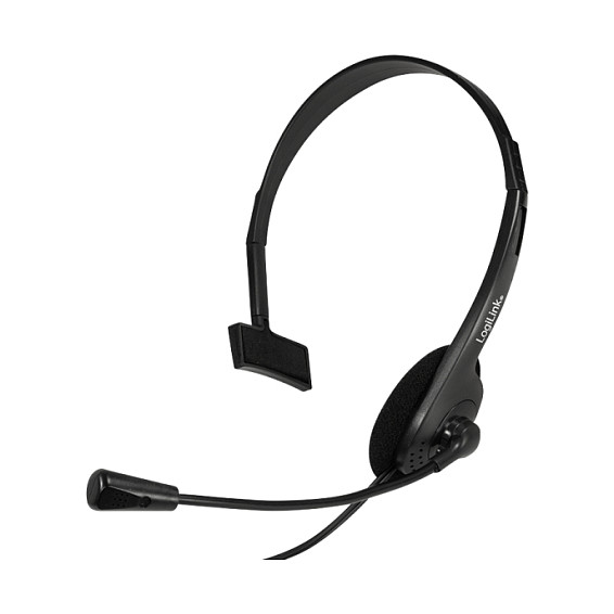 LogiLink HS0054 Auriculares Monoaurales con Micrófono Negro LogiLink HS0054 Auriculares Monoaurales con Micrófono Negro