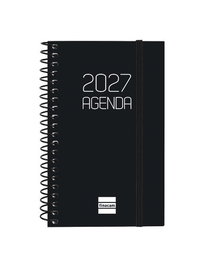 Finocam Agenda Anual 2027 Catalán Espiral Basic Opaque Negro