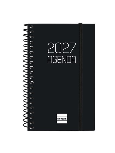 Finocam Agenda Anual 2027 Catalán Espiral Basic Opaque Negro Finocam Agenda Anual 2027 Catalán Espiral Basic Opaque Negro