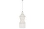 DKD Home Decor Lámpara de techo de conchas hecha a mano Blanco roto