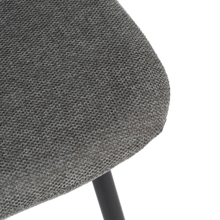 Silla Gris Tejido-Metal Salón 44 X 55 X 82 cm