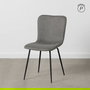 Silla Gris Tejido-Metal Salón 44 X 55 X 82 cm