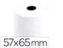Q-connect Rollo de Papel para Sumadoras Electra 57 mm x 65 mm, Sin Bisfenol A, para Cajas Registradoras y Calculadoras, Mandril 12 mm
