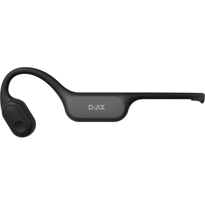 D-Jix TRITON 600 Auriculares Inalámbricos Deportivos Bluetooth con MP3 y 32 GB, Conducción Ósea, 2h 15min Autonomía, Negro