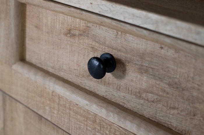 GINER Y COLOMER Librería de madera de mango natural tallada a mano
