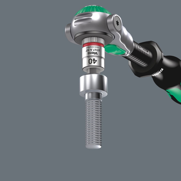 Wera 9720 A Zyklop Knarre Set 1 con inserto de espuma Wera 9720 A Zyklop Knarre Set 1 con inserto de espuma
