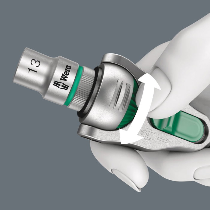 Wera 9720 A Zyklop Knarre Set 1 con inserto de espuma Wera 9720 A Zyklop Knarre Set 1 con inserto de espuma