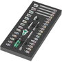 Wera 9720 A Zyklop Knarre Set 1 con inserto de espuma