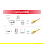 EQUIP 606300 Cable de Red Cat6a S/FTP LSZH de 0.15m con Conectores RJ45 Amarillo