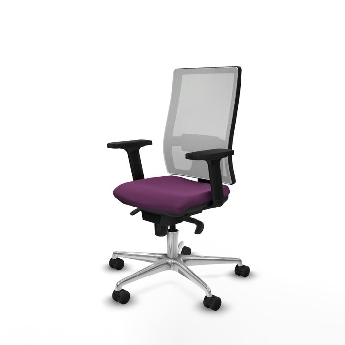 PIQUERAS Y CRESPO Silla de oficina Horna con mecanismo Sincro, Morado y Blanco PIQUERAS Y CRESPO Silla de oficina Horna con mecanismo Sincro, Morado y Blanco