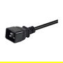 EQUIP 112141 Cable de Alimentación C20 a C13, 3 m, Negro, H05VV-F3G, 250 V, 16 A