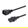 EQUIP 112141 Cable de Alimentación C20 a C13, 3 m, Negro, H05VV-F3G, 250 V, 16 A