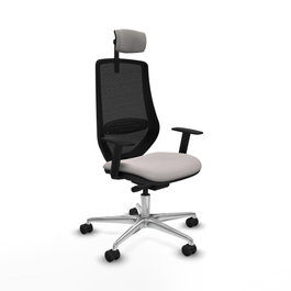 PIQUERAS Y CRESPO Silla de oficina Mardos Blanco y Negro