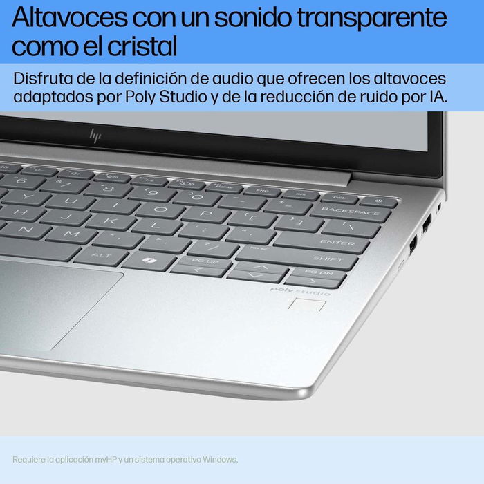 HP EliteBook 630 G11 Notebook Portátil 13.3" WUXGA, Intel Core Ultra 5 125U, 16 GB RAM DDR5, 512 GB SSD NVMe, Windows 11 Pro Español - Plata