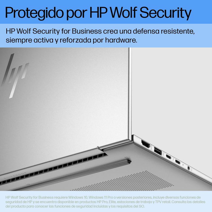HP EliteBook 630 G11 Notebook Portátil 13.3" WUXGA, Intel Core Ultra 5 125U, 16 GB RAM DDR5, 512 GB SSD NVMe, Windows 11 Pro Español - Plata