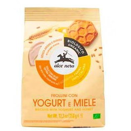 ALCE NERO Galletas de Trigo con Yogurt y Miel Bio 350Gr