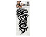 Tatuaje adhesivo temporal tribal flamígero en negro para brazo