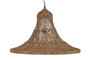 DKD Home Decor Lámpara de Techo de Fibra Natural Hecha a Mano