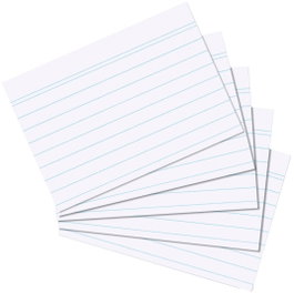 Herlitz Tarjetas de Archivo A6 Liniert Blanco 100 Unidades