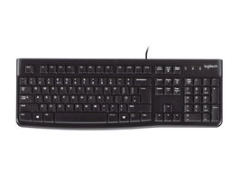 Logitech Teclado K120 USB Distribución US Duradero Resistente a Salpicaduras Diseño Delgado Silencioso Fiable