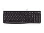 Logitech Teclado K120 USB Distribución US Duradero Resistente a Salpicaduras Diseño Delgado Silencioso Fiable