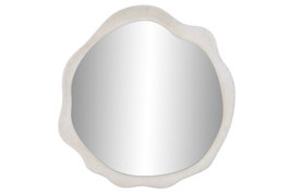 DKD Home Decor Espejo de Madera Blanco 61x63x3 cm