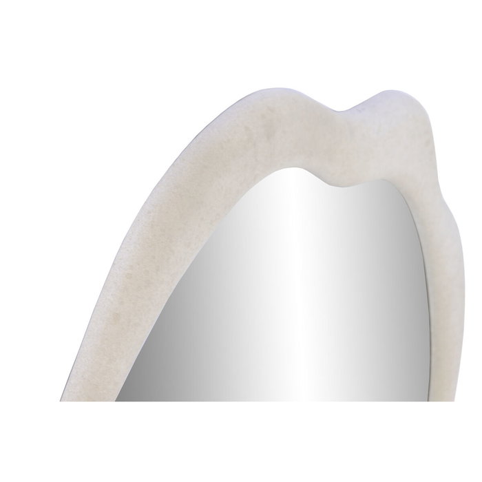 DKD Home Decor Espejo de Madera Blanco 61x63x3 cm DKD Home Decor Espejo de Madera Blanco 61x63x3 cm