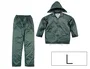 Deltaplus 400 Conjunto de lluvia poliéster/PVC verde talla L
