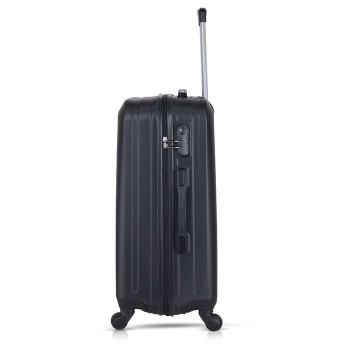 Zoozie Bags 8138 Maleta de Viaje de ABS, 76x50x30 cm, 100L, Negra, Ruedas 360°, Candado de Combinación Zoozie Bags 8138 Maleta de Viaje de ABS, 76x50x30 cm, 100L, Negra, Ruedas 360°, Candado de Combinación