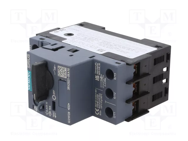 SIEMENS 3RV2 Interruptor motorizado 0,37kW 220-690VAC SIEMENS 3RV2 Interruptor motorizado 0,37kW 220-690VAC