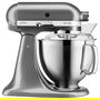 KitchenAid 5KSM185PSEMS Batidora de Varillas de 4.8L, Plata Medallion Silver
