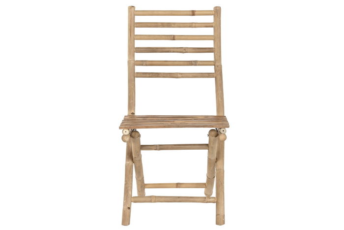 DKD Home Decor Silla Tropical Marron 95x45x55 cm Bambu Plegable