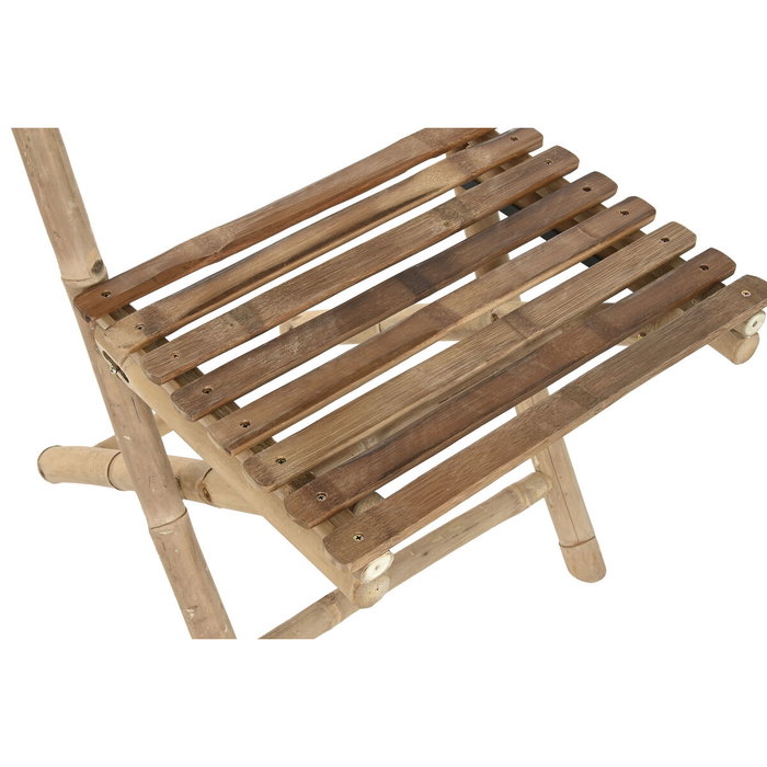 DKD Home Decor Silla de Bambú Plegable Marrón DKD Home Decor Silla de Bambú Plegable Marrón