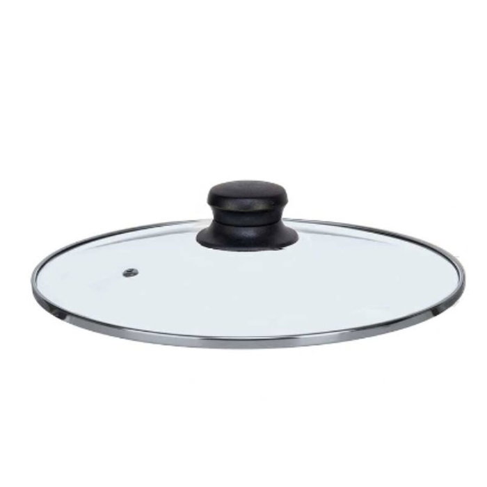 Tapa para Olla Kinvara Transparente Plateado Plata Metal Vidrio Acero Inoxidable Cristal Acero 22 cm 22,5 x 6 x 22,5 cm 22,5 x 5