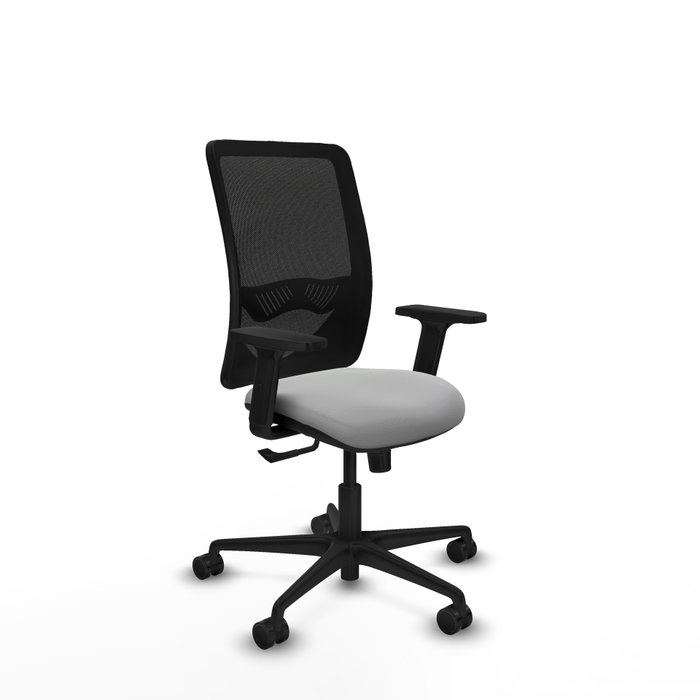 PIQUERAS Y CRESPO Silla de oficina Zulema con mecanismo Sincro, Gris claro y Negro PIQUERAS Y CRESPO Silla de oficina Zulema con mecanismo Sincro, Gris claro y Negro