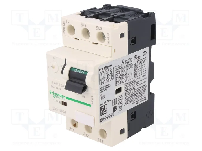 SCHNEIDER ELECTRIC Interruptor motorizado 0,12/0,18kW 230÷690VAC SCHNEIDER ELECTRIC Interruptor motorizado 0,12/0,18kW 230÷690VAC