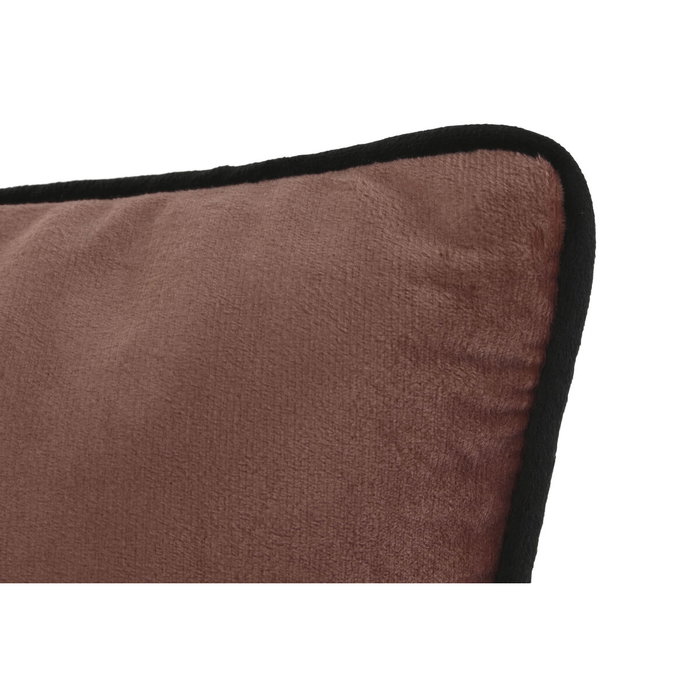 DKD Home Decor Cojín de Terciopelo Rosa Palo 50x30x15 cm