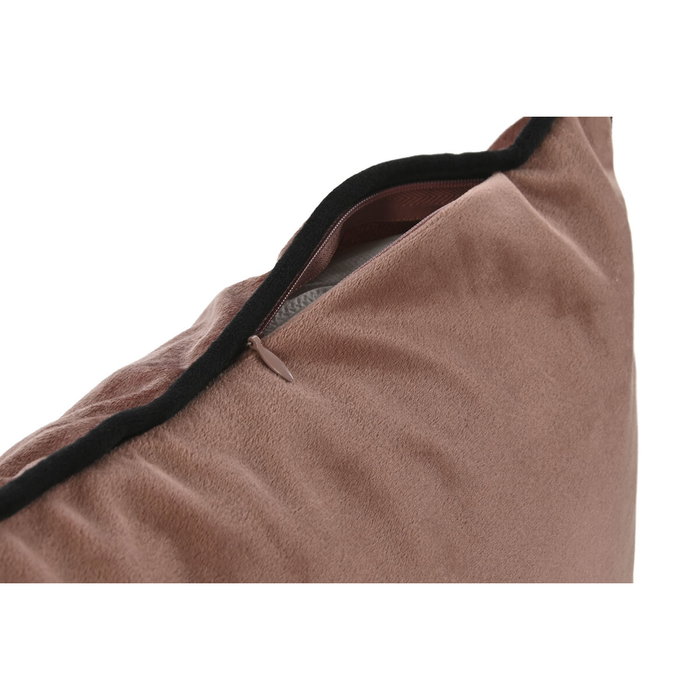 DKD Home Decor Cojín de Terciopelo Rosa Palo 50x30x15 cm