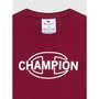 Camiseta de Manga Corta Hombre Champion Graphic Shop Rojo Oscuro L