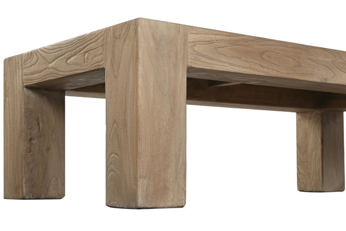 DKD Home Decor Mesa Centro Minimal bs1c25 140 x 70 x 42 cm Olmo Macizo