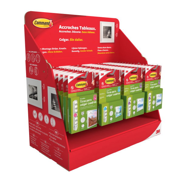 3M Tiras Command Expositor Sobremesa 50 Blíster
