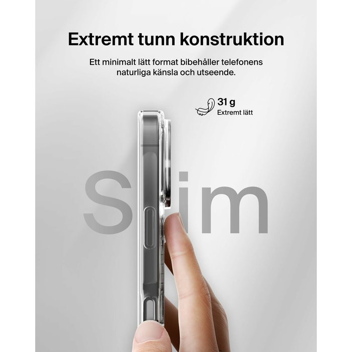 Belkin MSA027HQCL Funda Transparente para iPhone 16 Pro Compatible con MagSafe Belkin MSA027HQCL Funda Transparente para iPhone 16 Pro Compatible con MagSafe