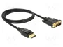 DeLOCK 85312 Cable DisplayPort a DVI-D 1 m Negro