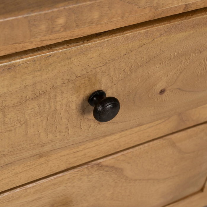 Ixia Consola de Madera de Mindi Natural 130 x 35 x 85 cm