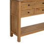 Ixia Consola de Madera de Mindi Natural 130 x 35 x 85 cm