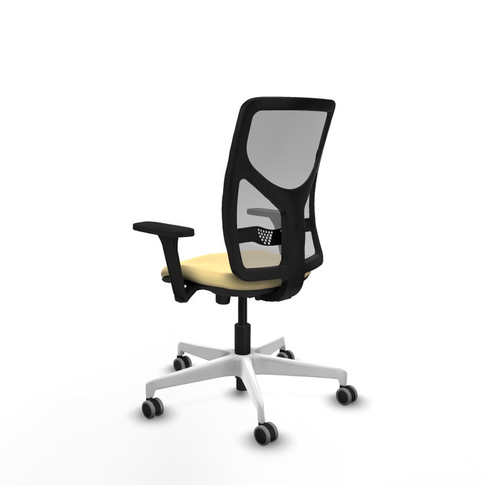 PIQUERAS Y CRESPO Silla de oficina Motilla con mecanismo Sincro, Crema y Gris PIQUERAS Y CRESPO Silla de oficina Motilla con mecanismo Sincro, Crema y Gris