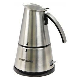 Rommelsbacher EKO 366/E Cafetera Moka Eléctrica para Espresso, 6 Tazas, Acero Inoxidable, 365 W
